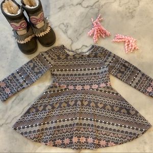 2T Children’s Place winter dress + hair bows